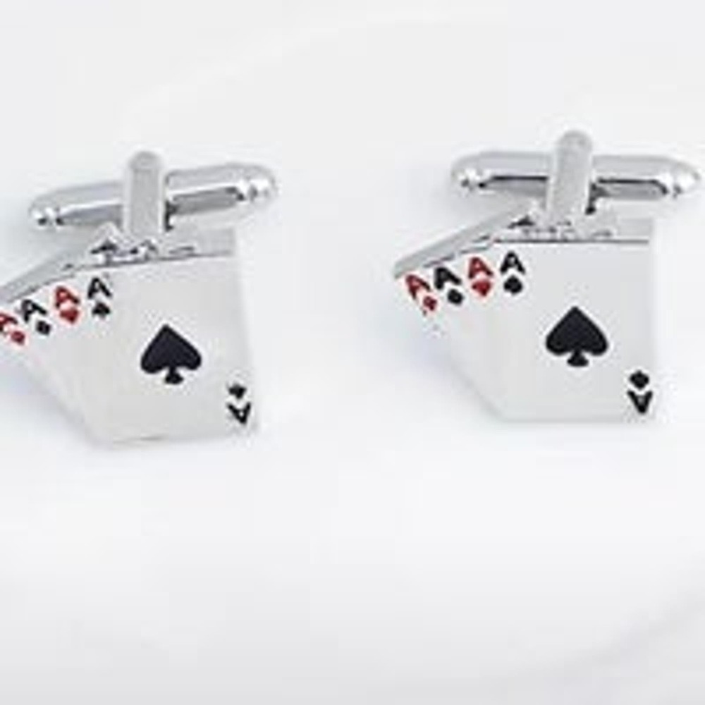 Aces Cufflinks Poker